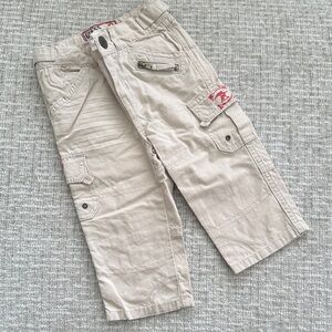 Guess Kids Beige Cargo Pants size: 12M